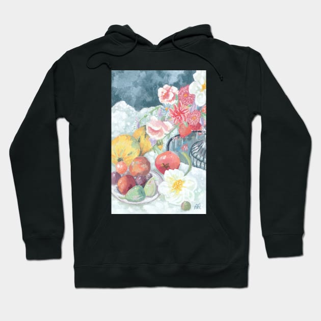 Gouache Fruit Hoodie by Fifikoussout